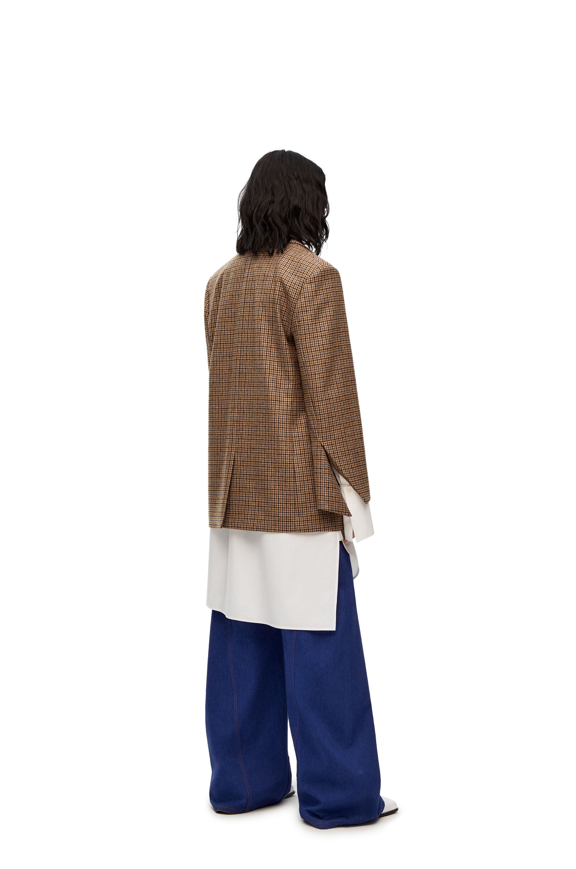 Houndstooth blazer in wool - 3