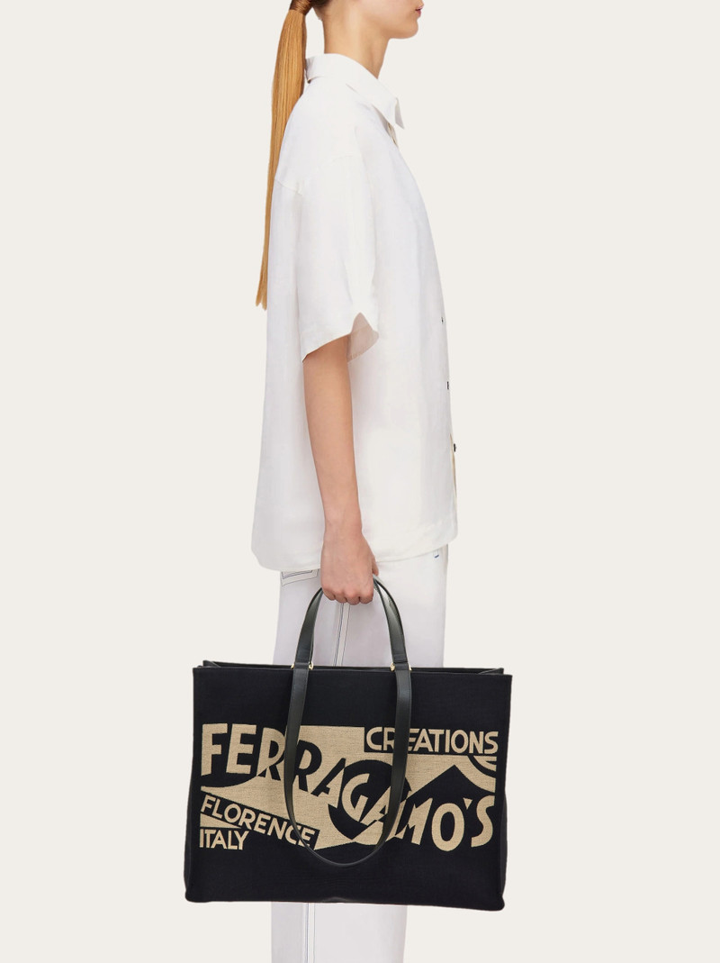 FERRAGAMO Tote bag with logo (L) outlook