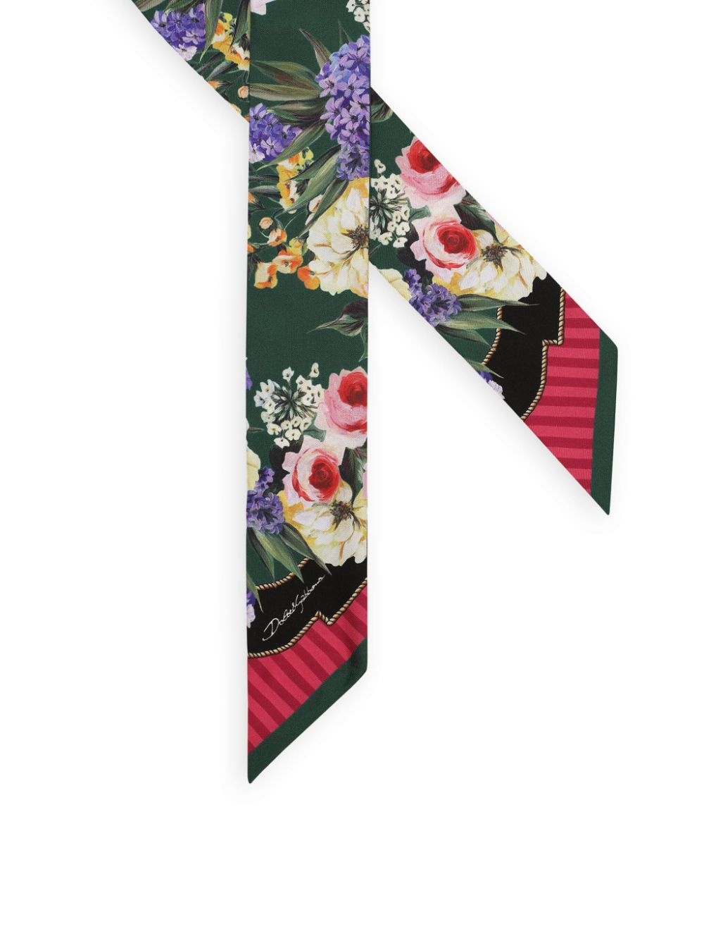 floral-print silk scarf - 2