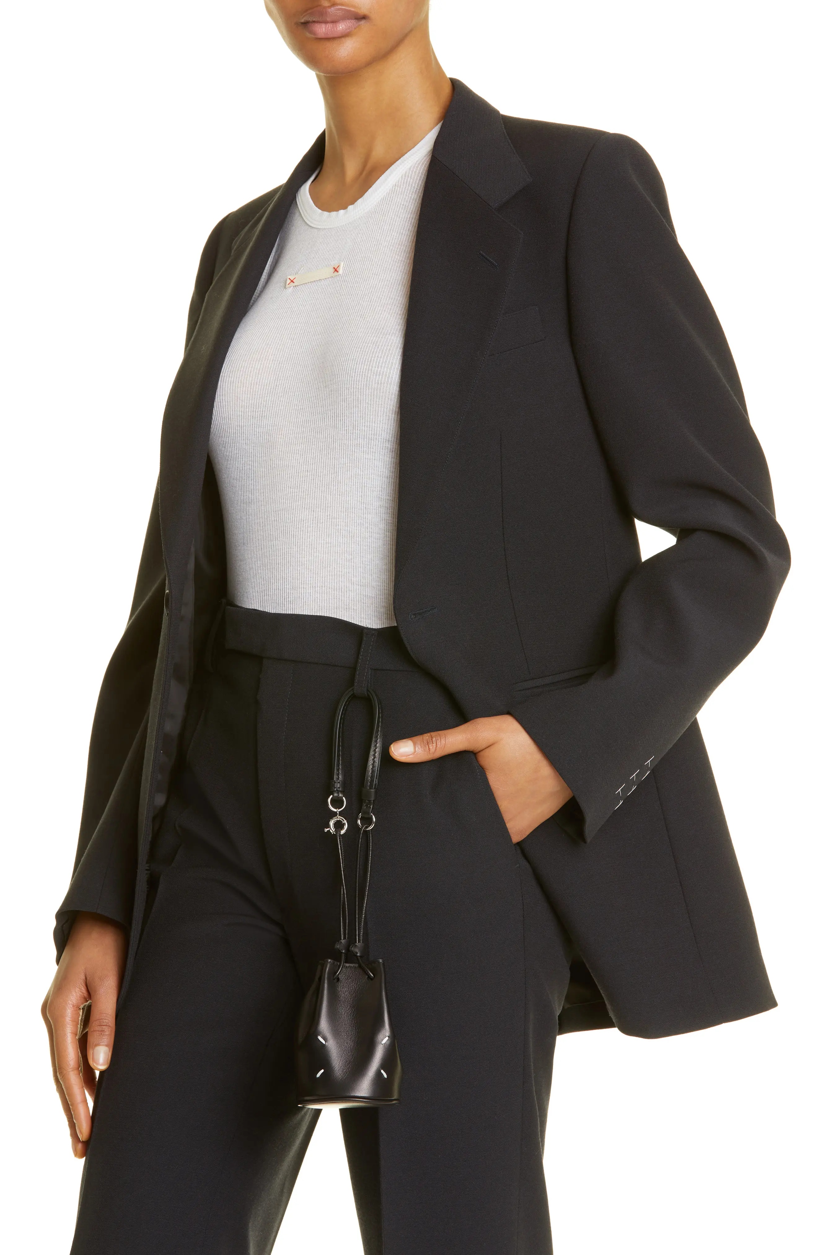 Maison Margiela Micro Tabi Leather Bucket Bag | nordstrom
