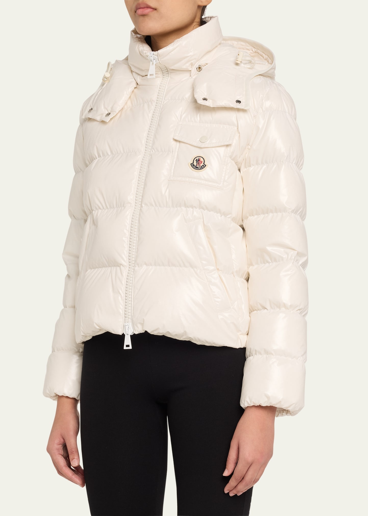 Andro Shiny Down Jacket with Removable Hood - 4