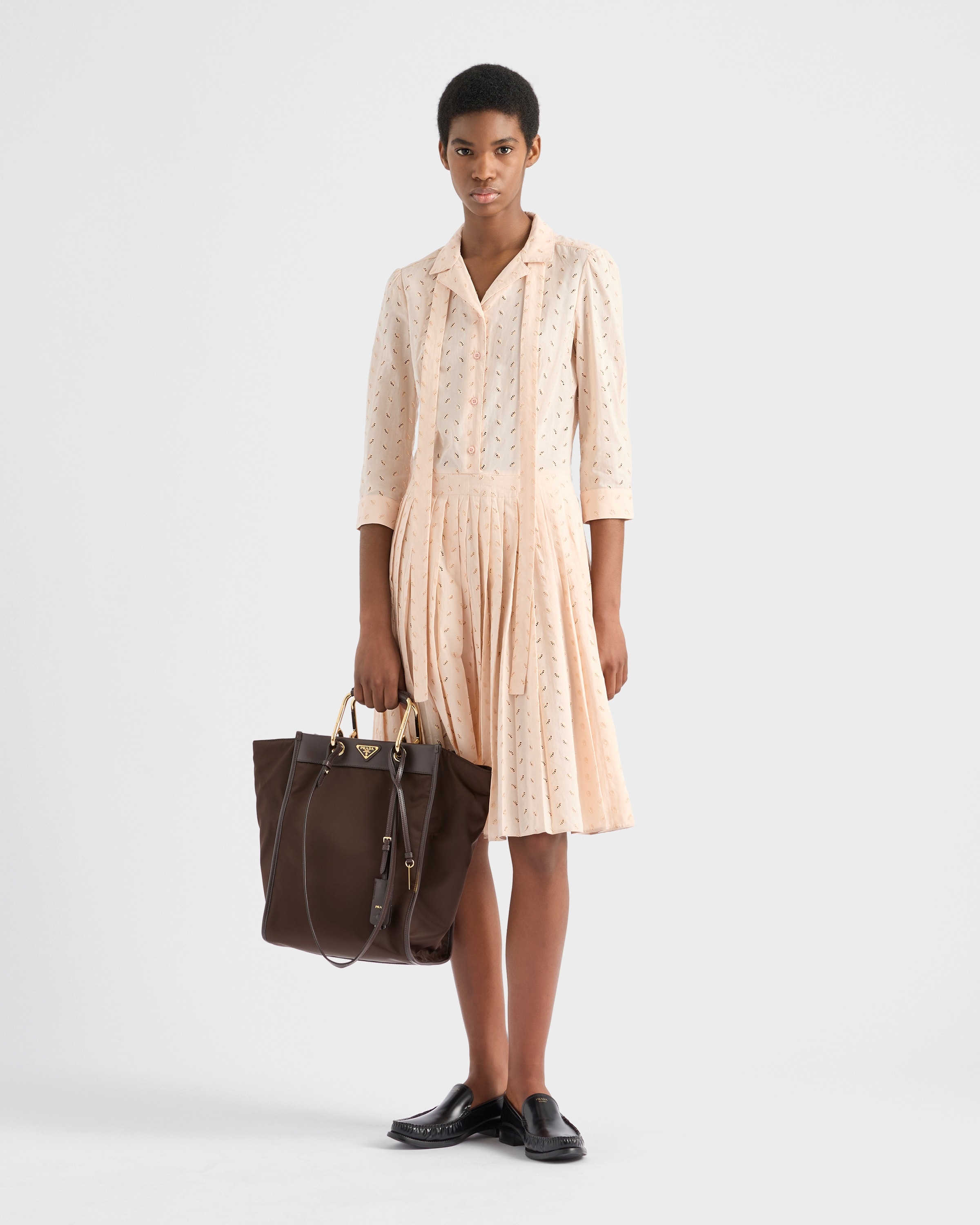 Eyelet lace shirt dress - 2
