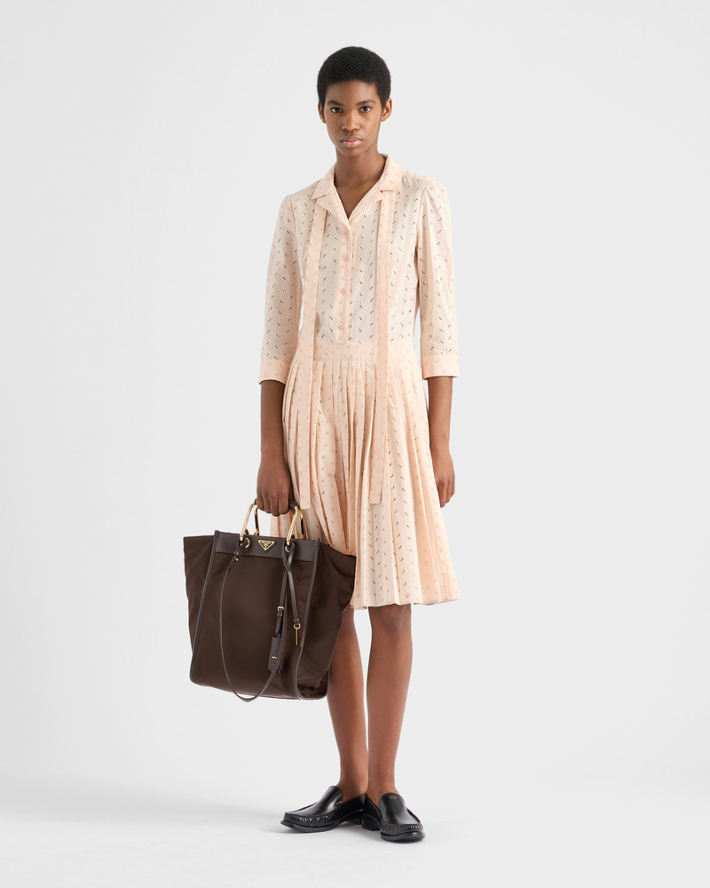 Prada Eyelet lace shirt dress outlook