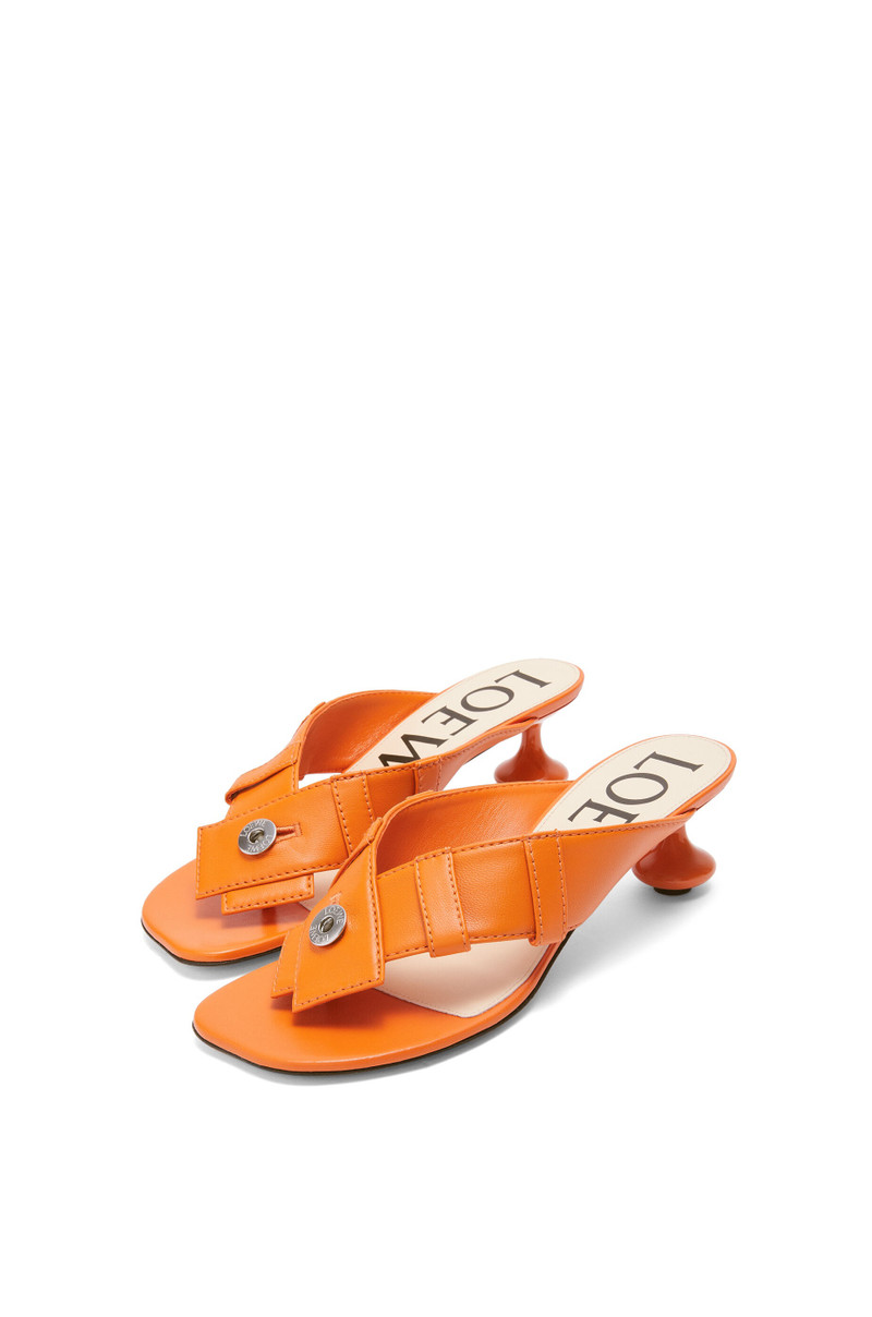 Loewe Toy Panta toe post heel sandal in lambskin outlook