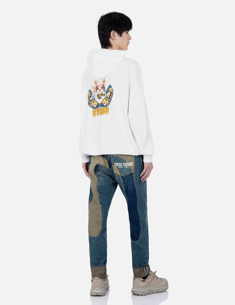 DECONSTRUCTION FABRIC BLOCKING DAICOCK CARROT-FIT DENIM JEANS #2017 3