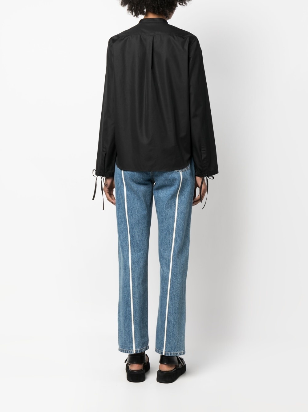 peplum button-down shirt - 4