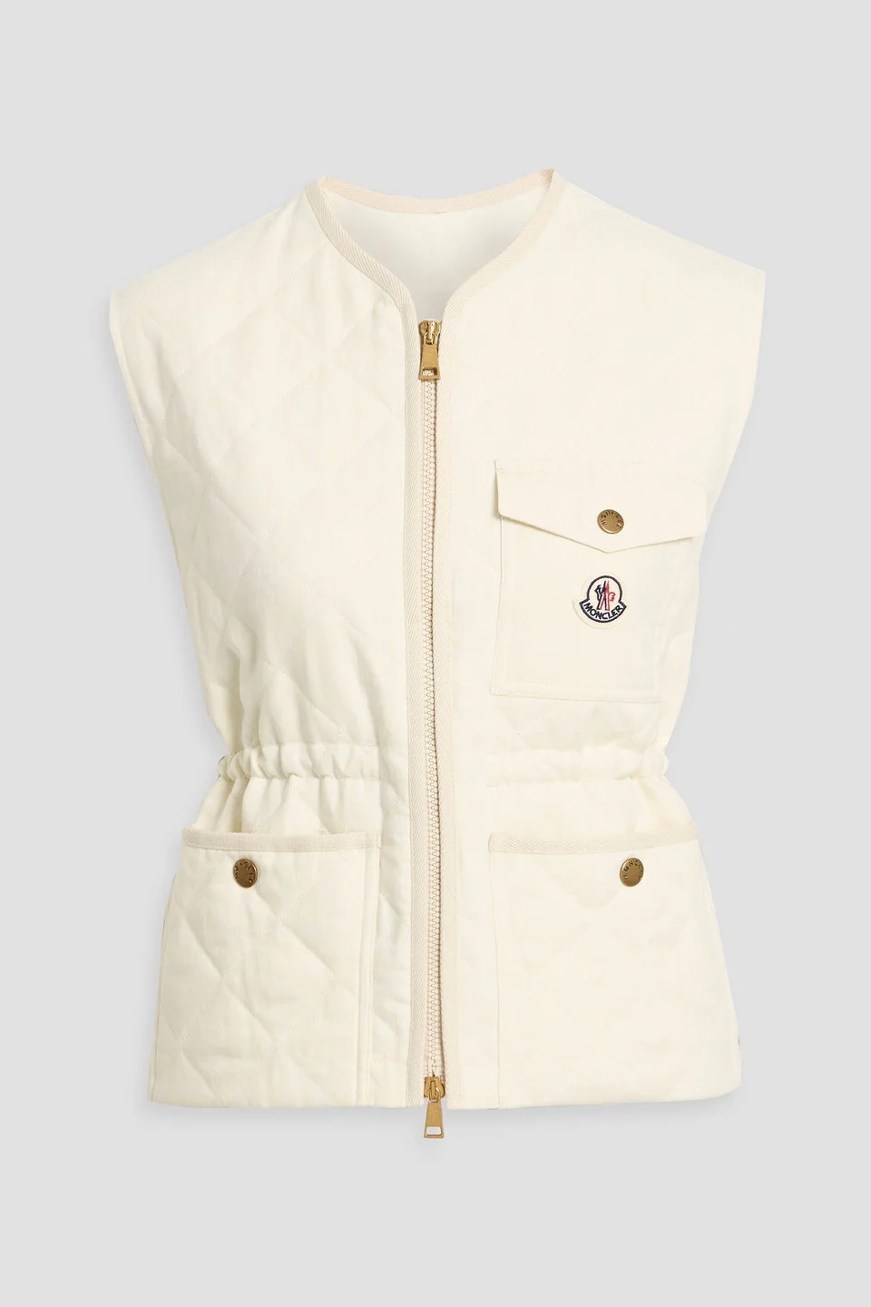 Vigny quilted linen vest - 1