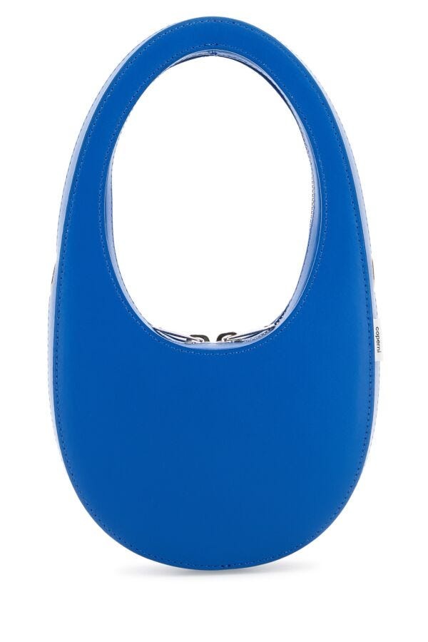 Blue leather mini Swipe handbag - 3