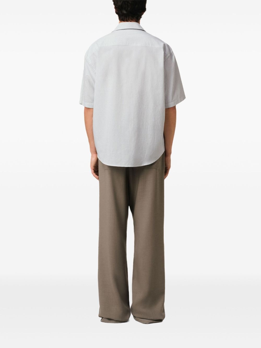 camp-collar short-sleeve shirt - 4