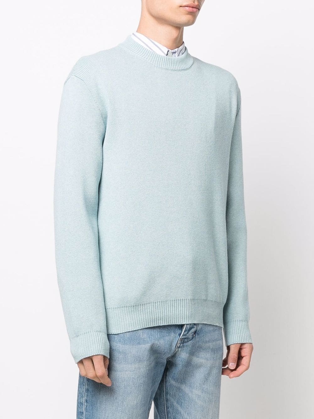 crew-neck ribbed-knit jumper - 3