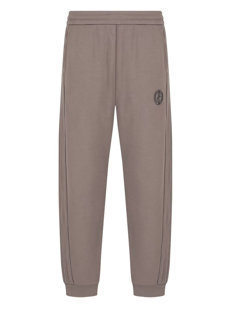 logo-embroidered side-stripe track pants 1