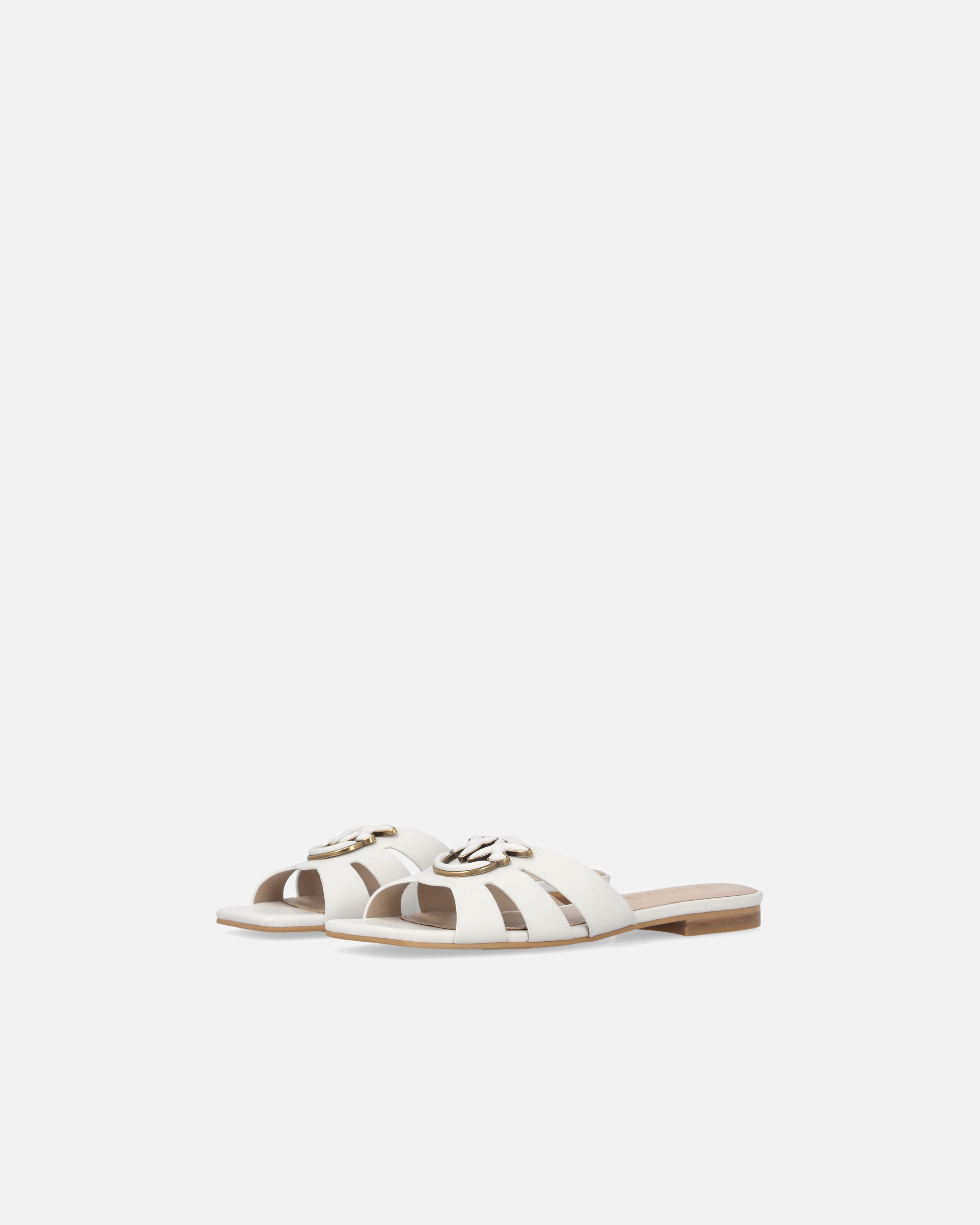 NAPPA LEATHER SLIP-ONS WITH BIRD LOGO - 6