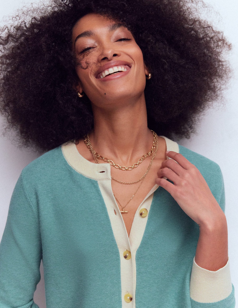 Grace Colour Block Cardigan-Cloudy Jane Blue 3