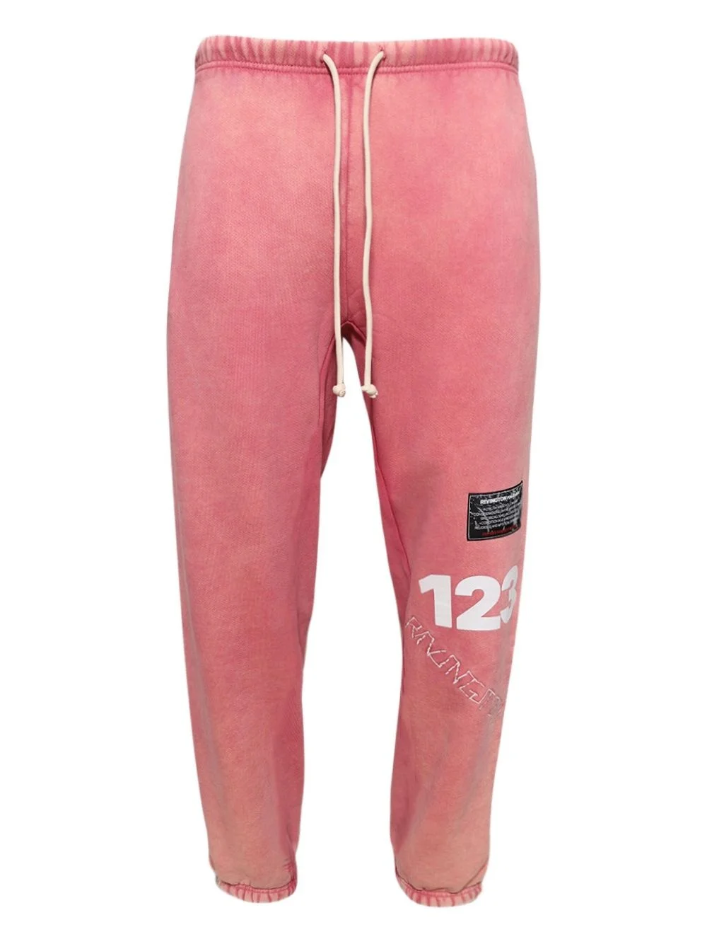 distressed track trousers - 1