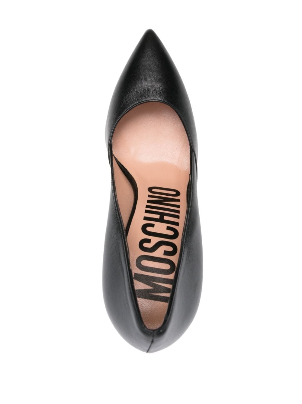 105mm heart-appliquÃ© leather pumps - 4
