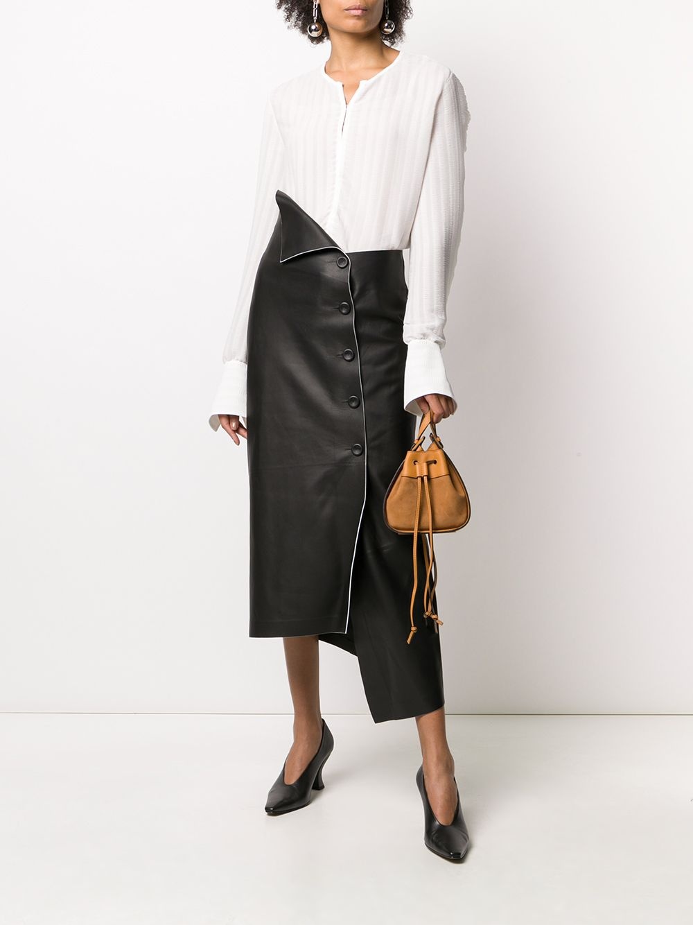 Verna asymmetric wrap skirt - 2