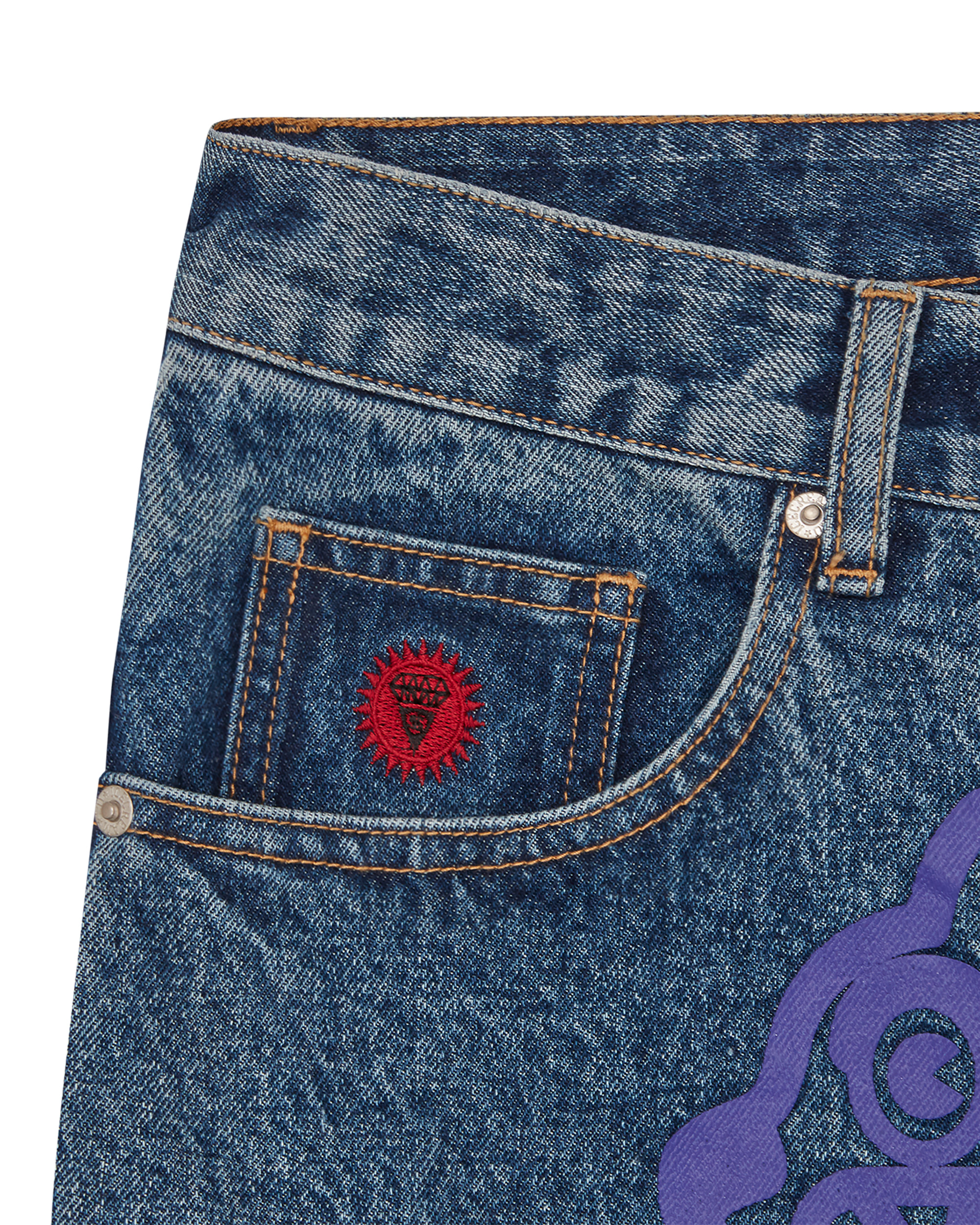 RUNNING DOG DENIM SHORTS - 4