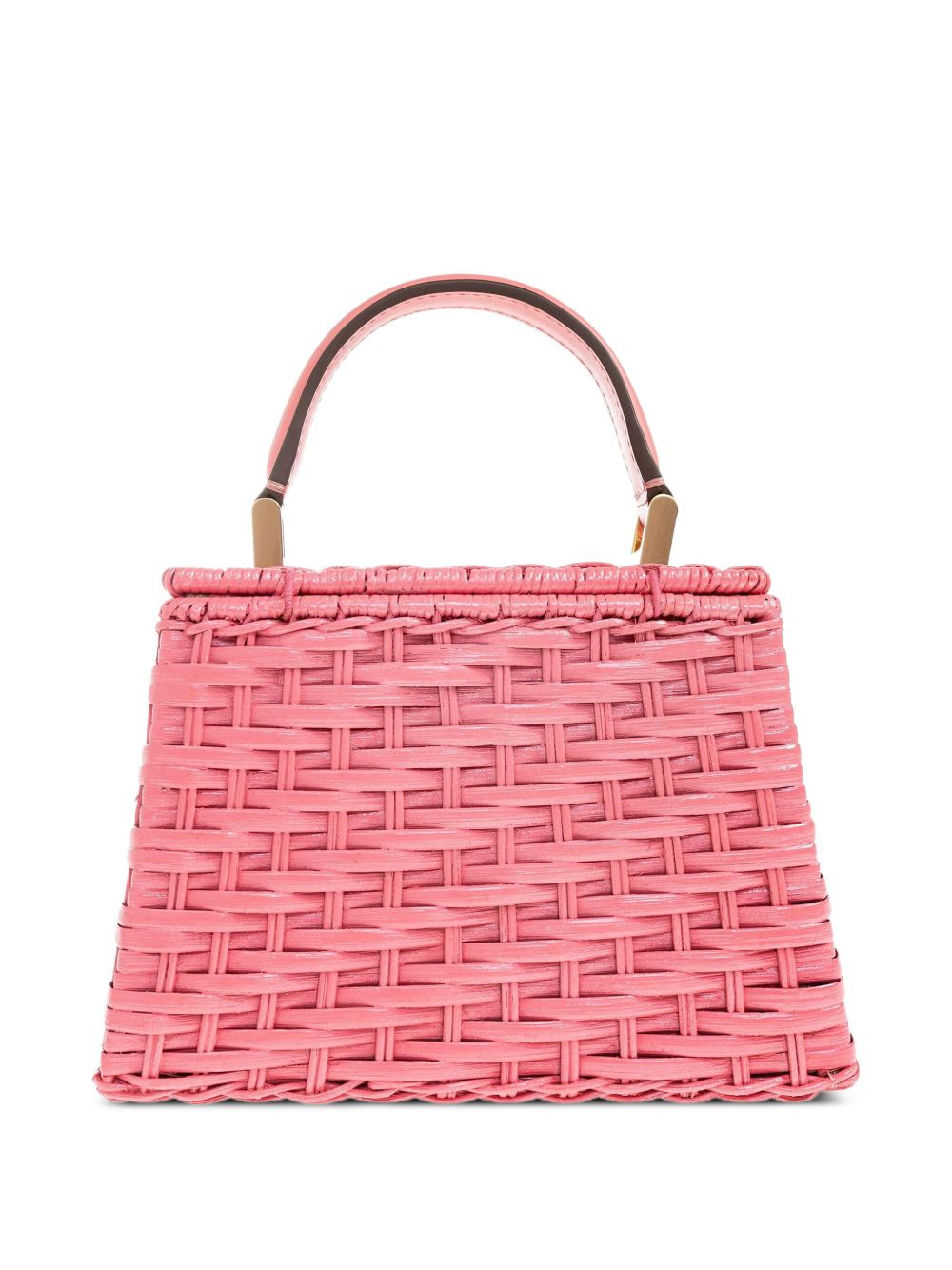 woven top-handle mini bag - 3