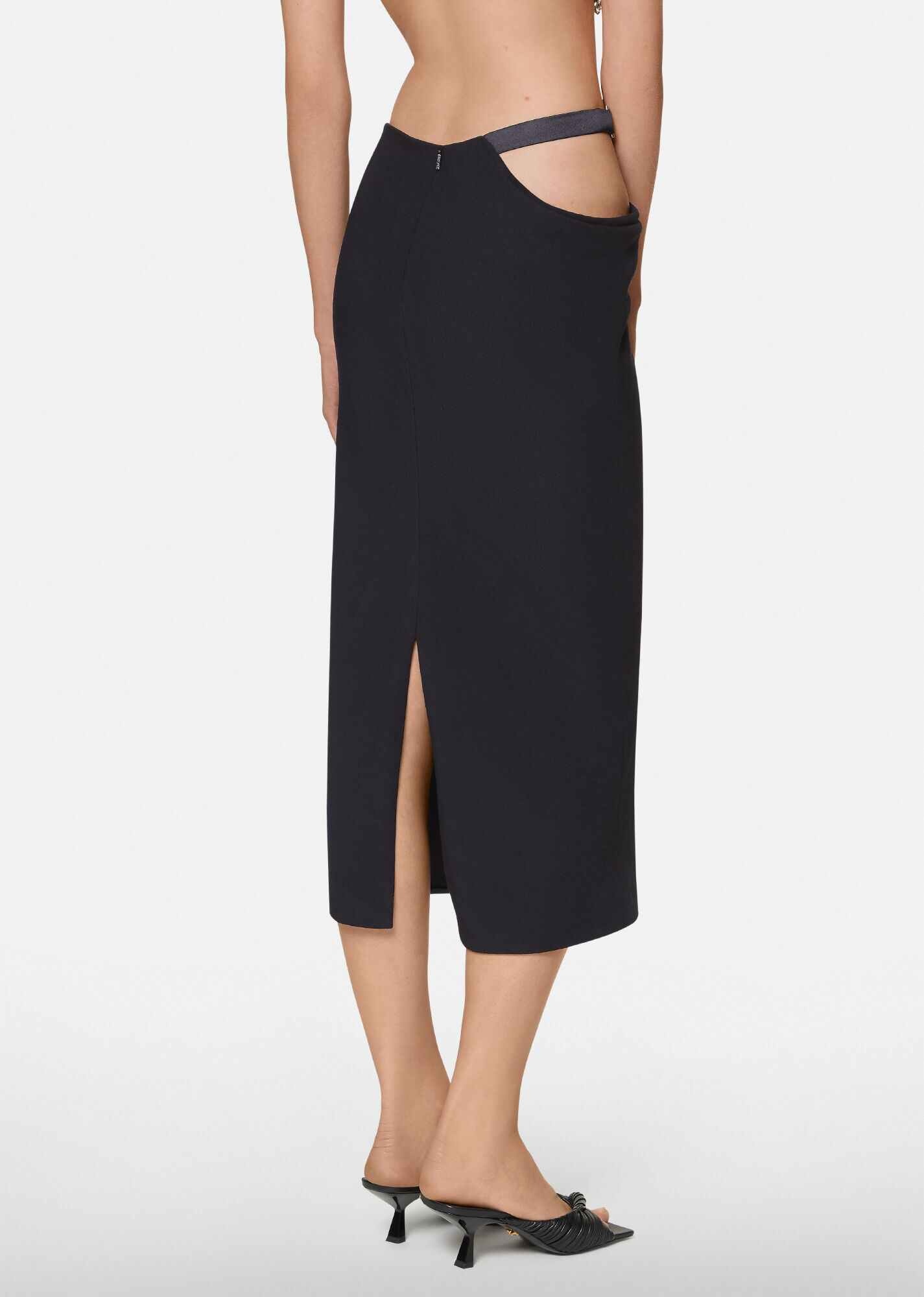 Medusa Satin Midi Skirt - 3