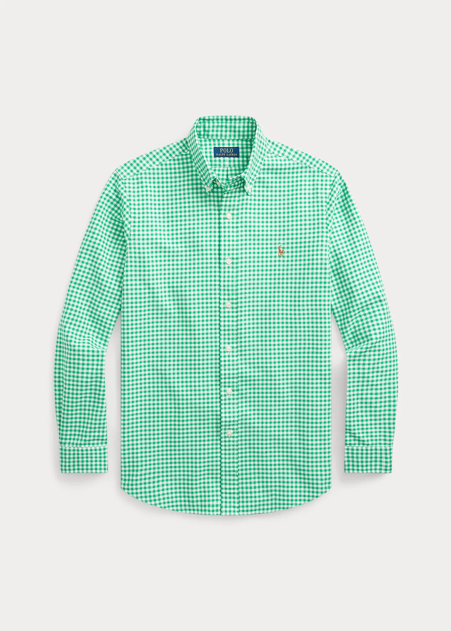 Classic Fit Gingham Oxford Shirt - 1