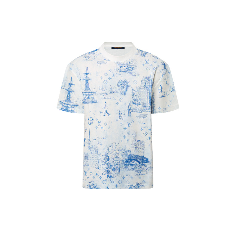 Printed  Cotton Pique T-Shirt 1