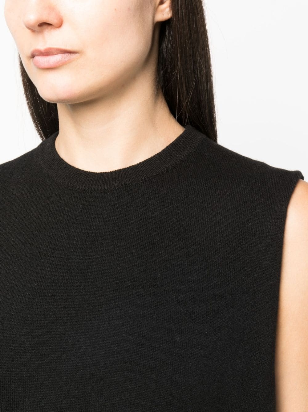 sleeveless cashmere top - 5