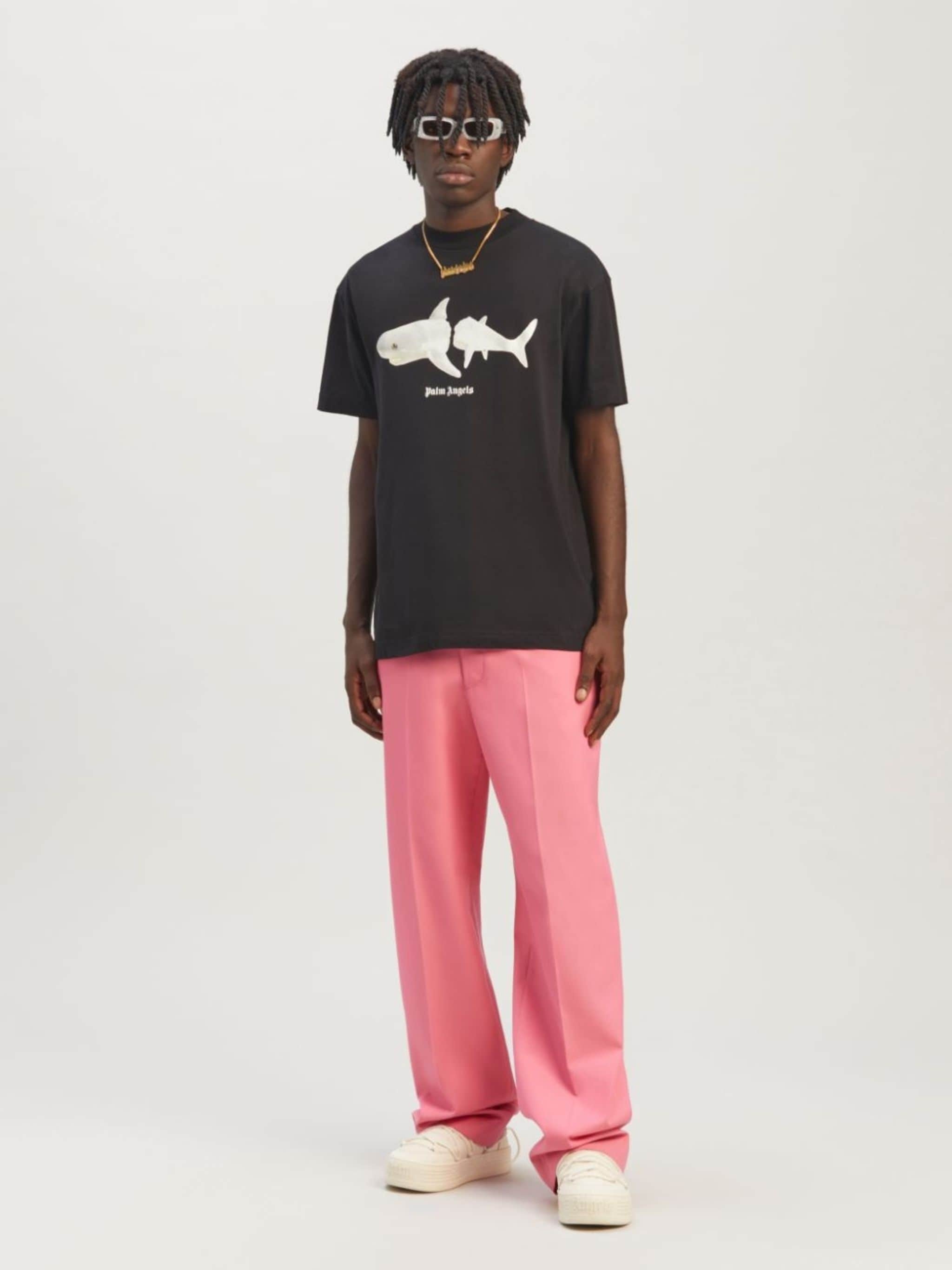 Shark-print organic cotton T-shirt - 2