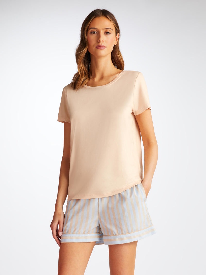 Women's T-Shirt Lara Micro Modal Stretch Cream - 1