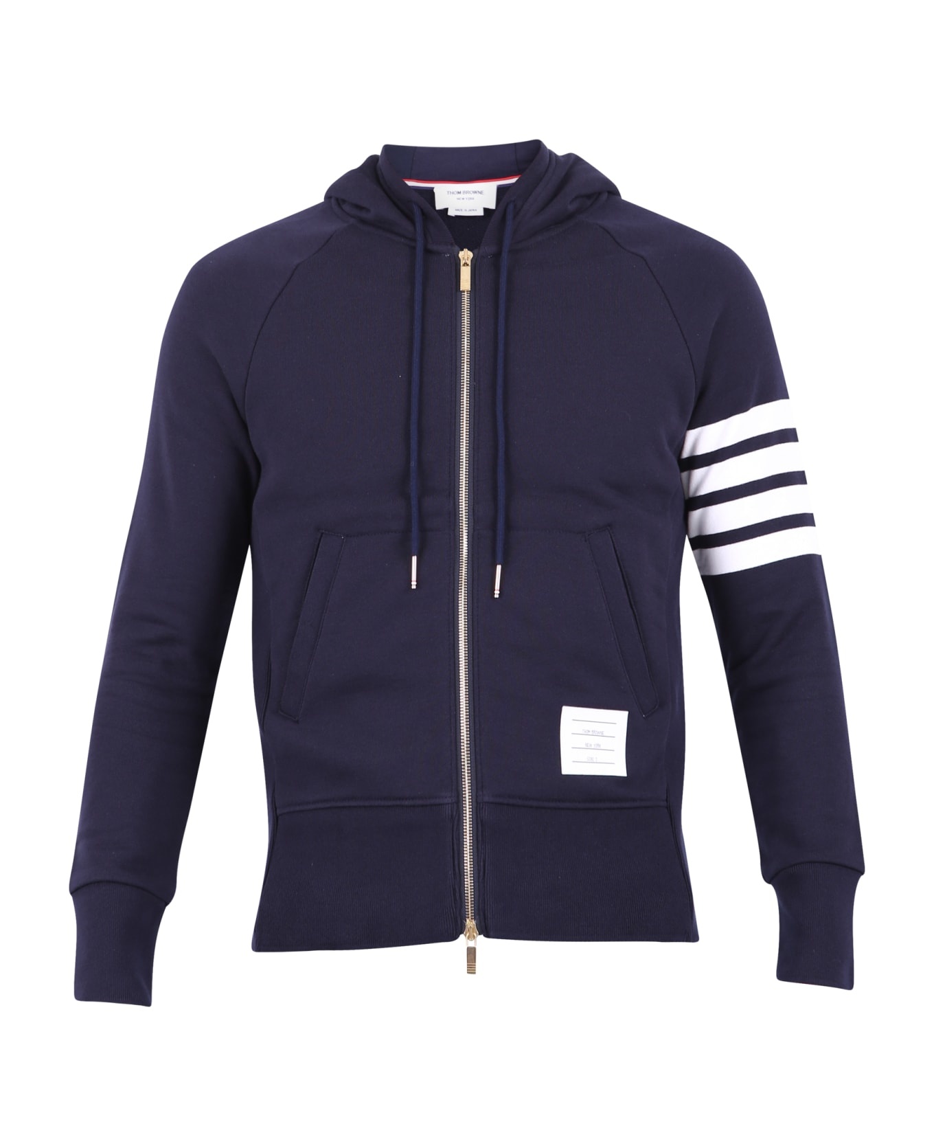 Classic Full Zip Hoodie In Classic Loopback W/ Engineered 4 Bar - 1