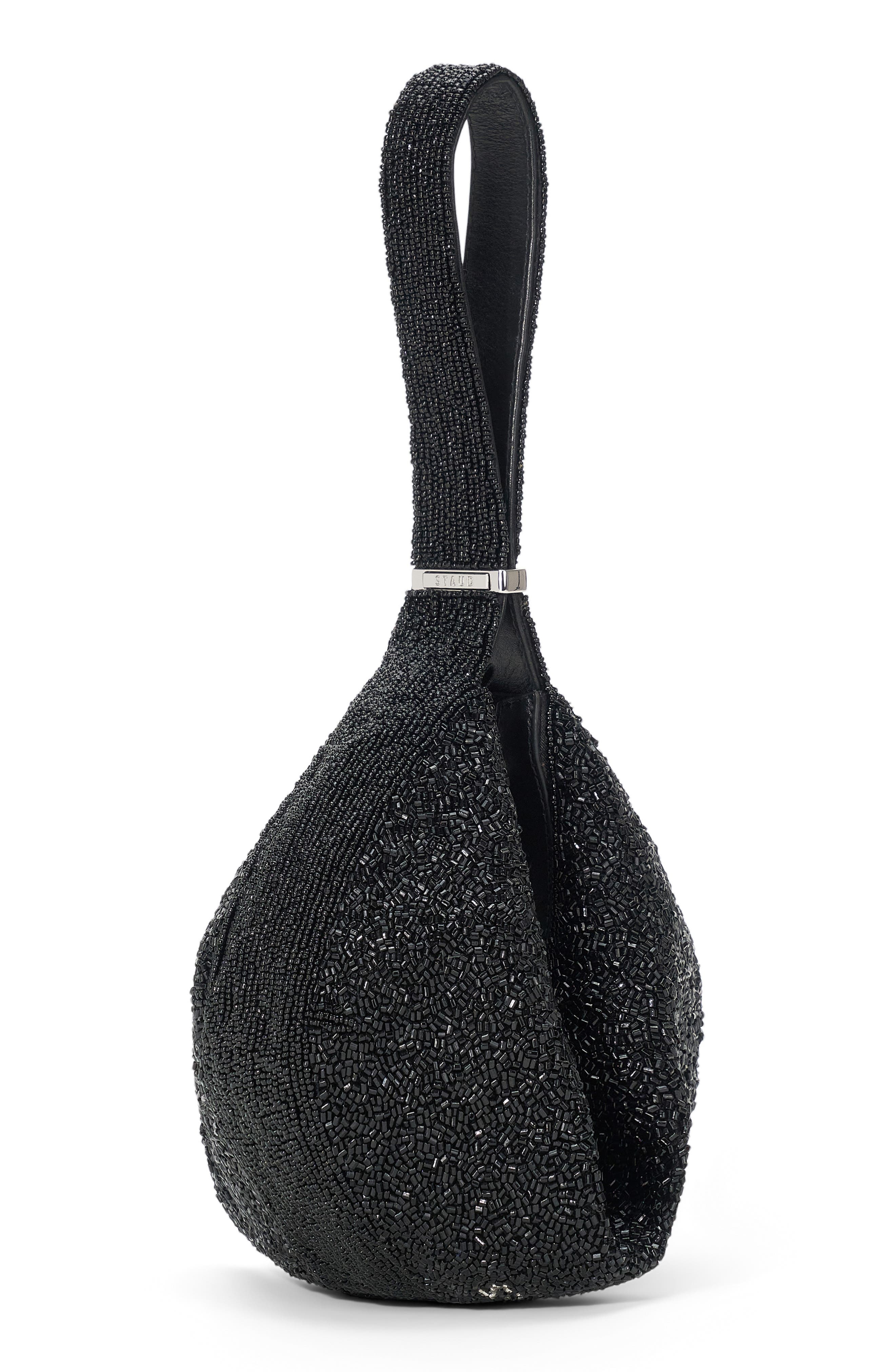 STAUD Demy Convertible Leather Shoulder Bag in Black at Nordstrom - 2