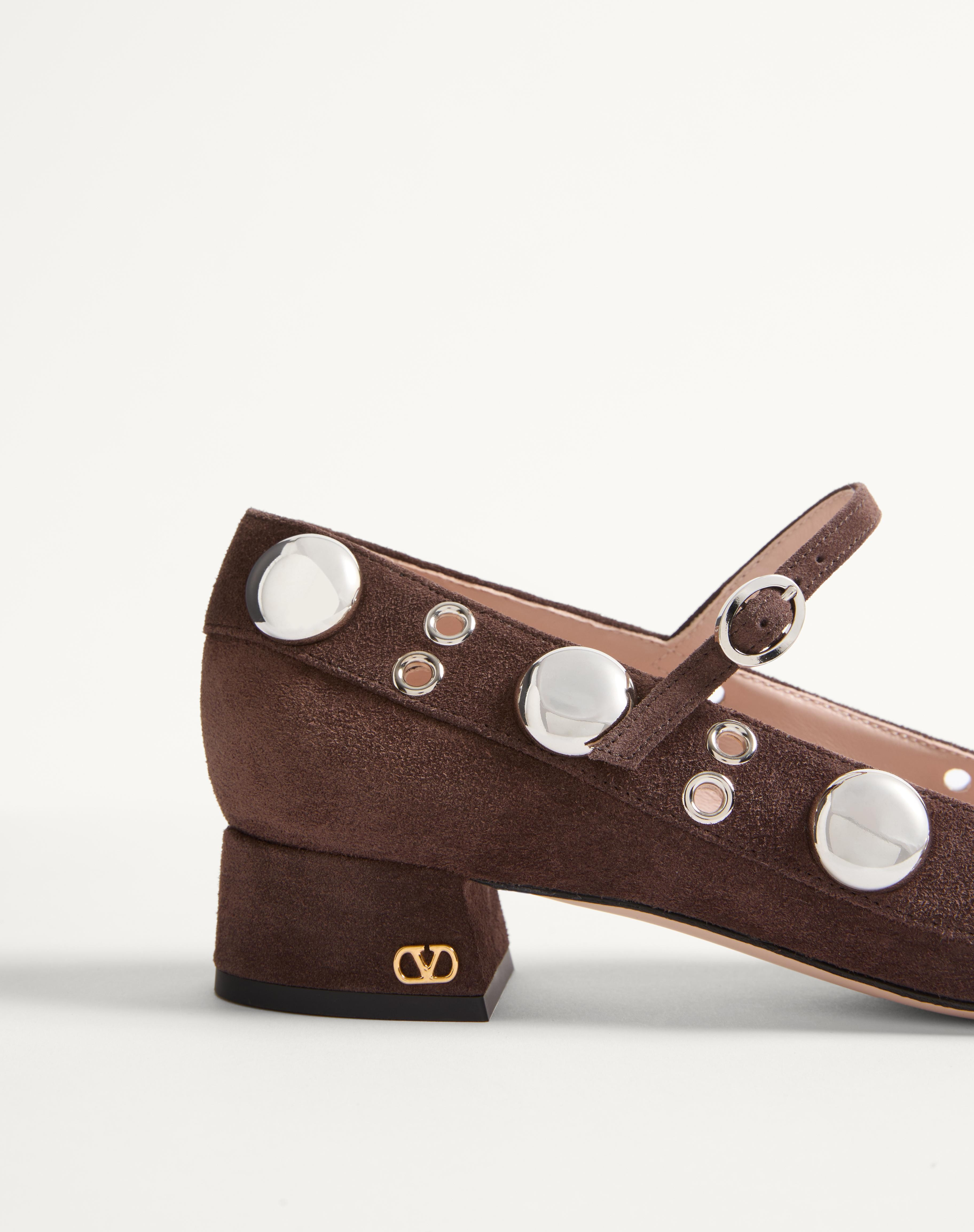 NELLCÔTE MARY-JANE PUMPS IN CRUST LEATHER 30MM - 7