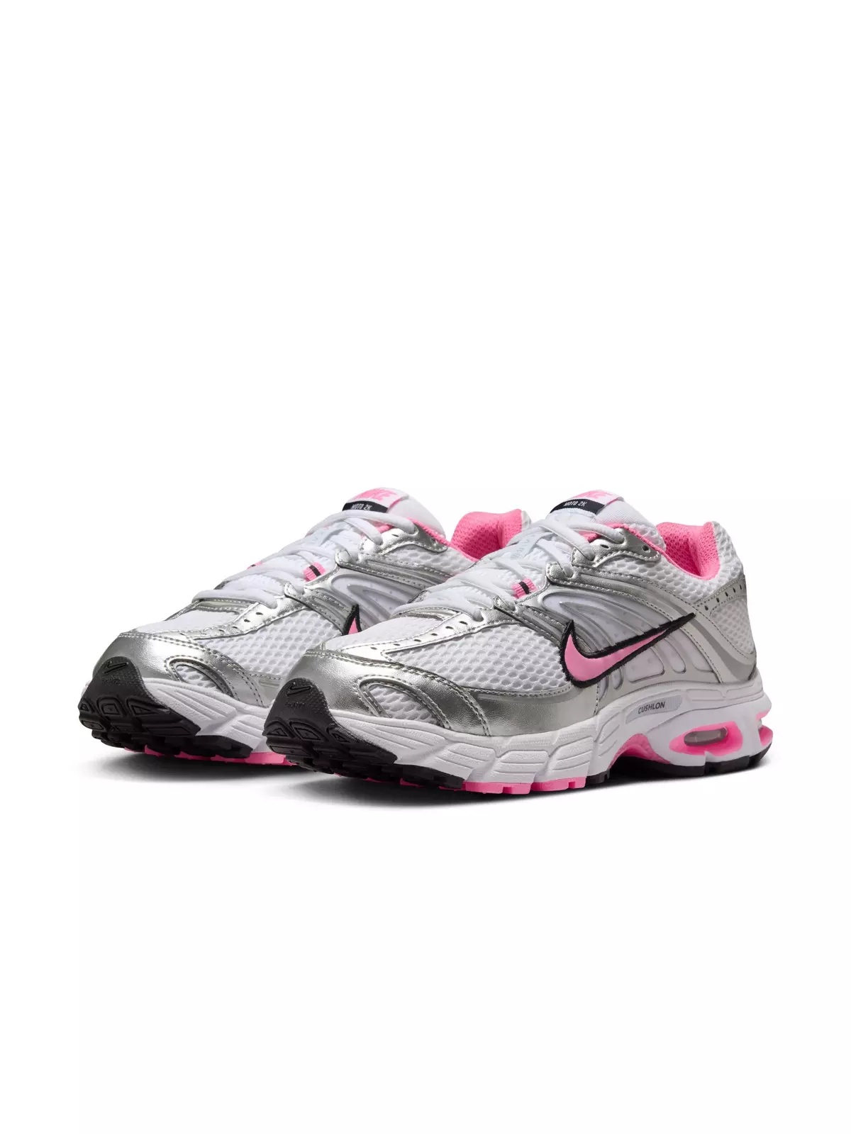 Air Max Moto 2K "White/Pink Spell/Metallic Silver/Black" Women's Shoe - 5
