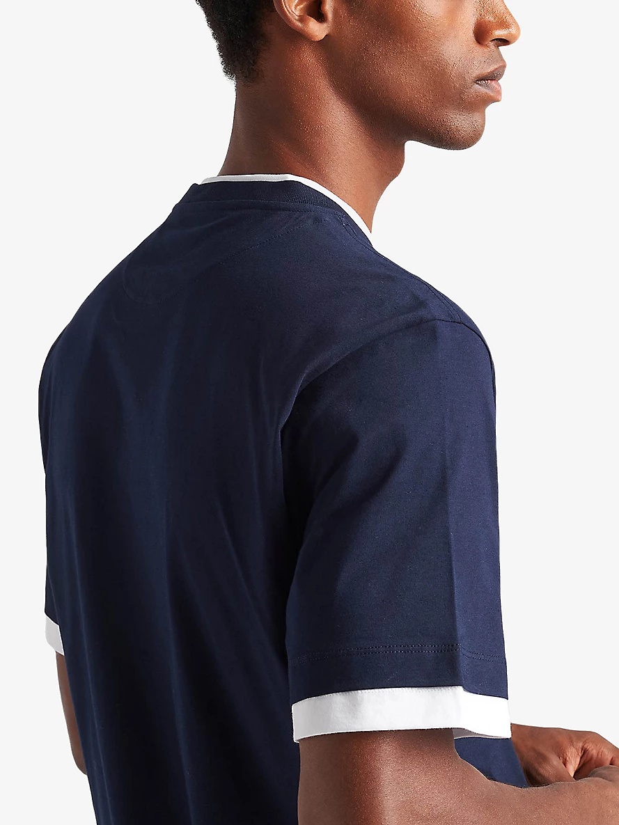 Boxy-fit layered cotton T-shirt - 4