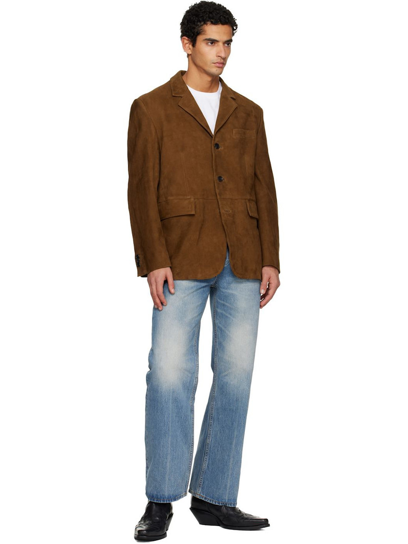 Tonywack Brown Tailored Suede Jacket outlook