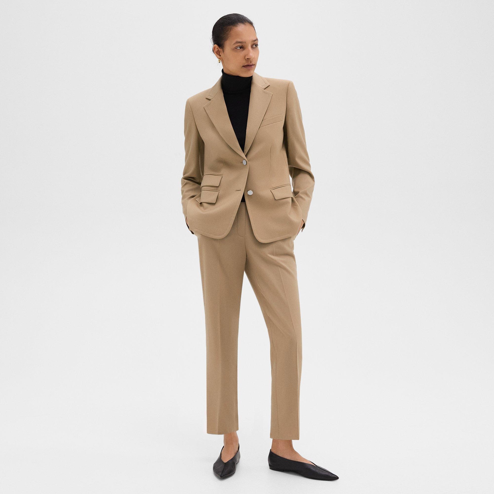 Tailored Blazer in Sleek Flannel - 6