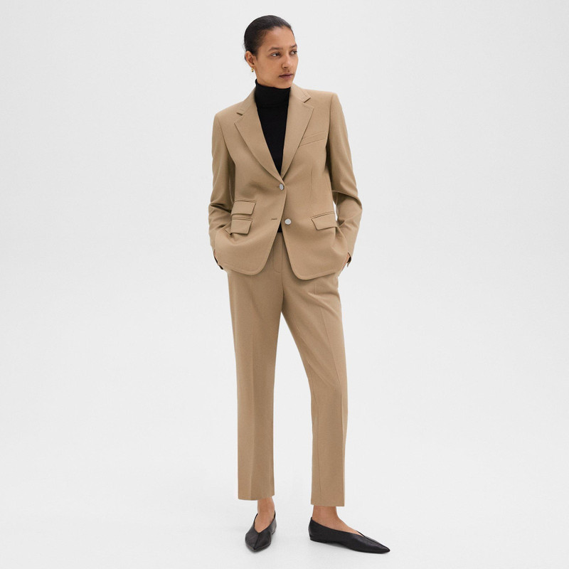 Theory Tailored Blazer in Sleek Flannel outlook