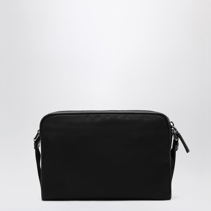 Prada Small Black Crossbody Bag In Re-Nylon And Saffiano Men - 2