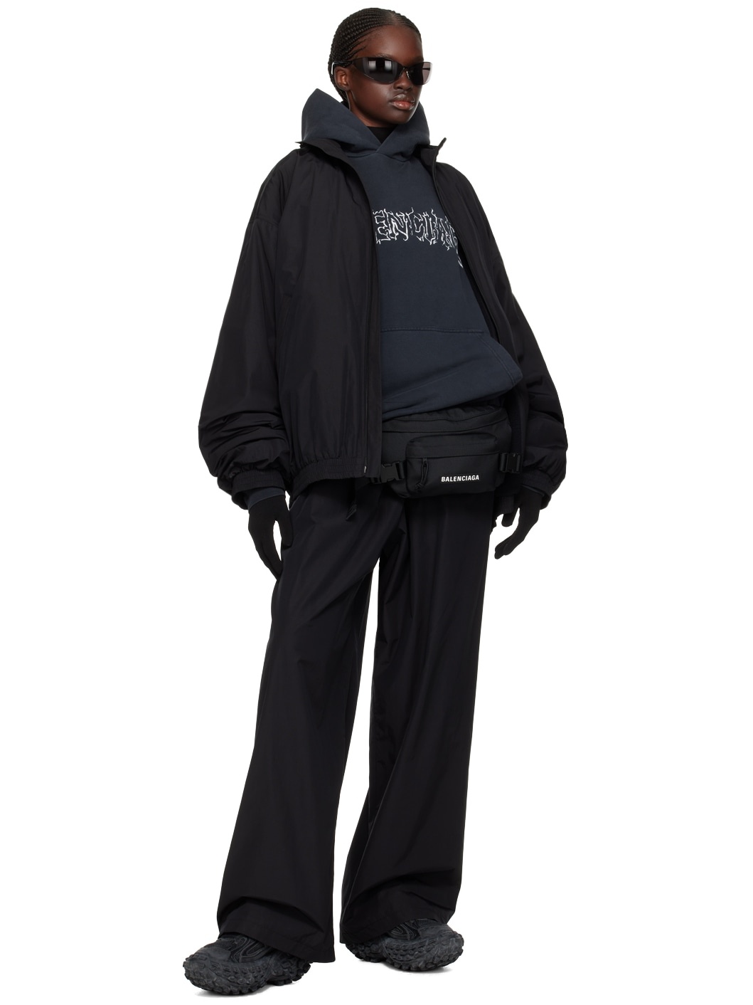Black Skiwear Ski Belt Bag - 4
