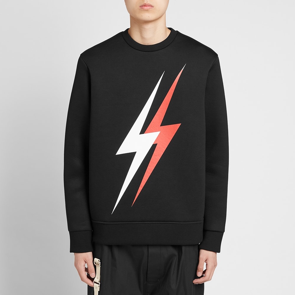 Neil Barrett Large 3D Lightning Bolt Sweat - 5