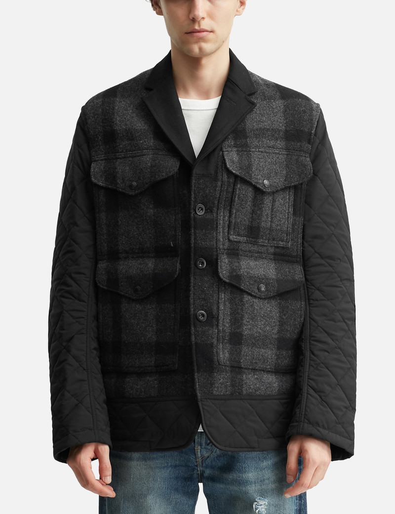 JUNYA WATANABE MAN X FILSON CHECKED QUILTED COAT 3