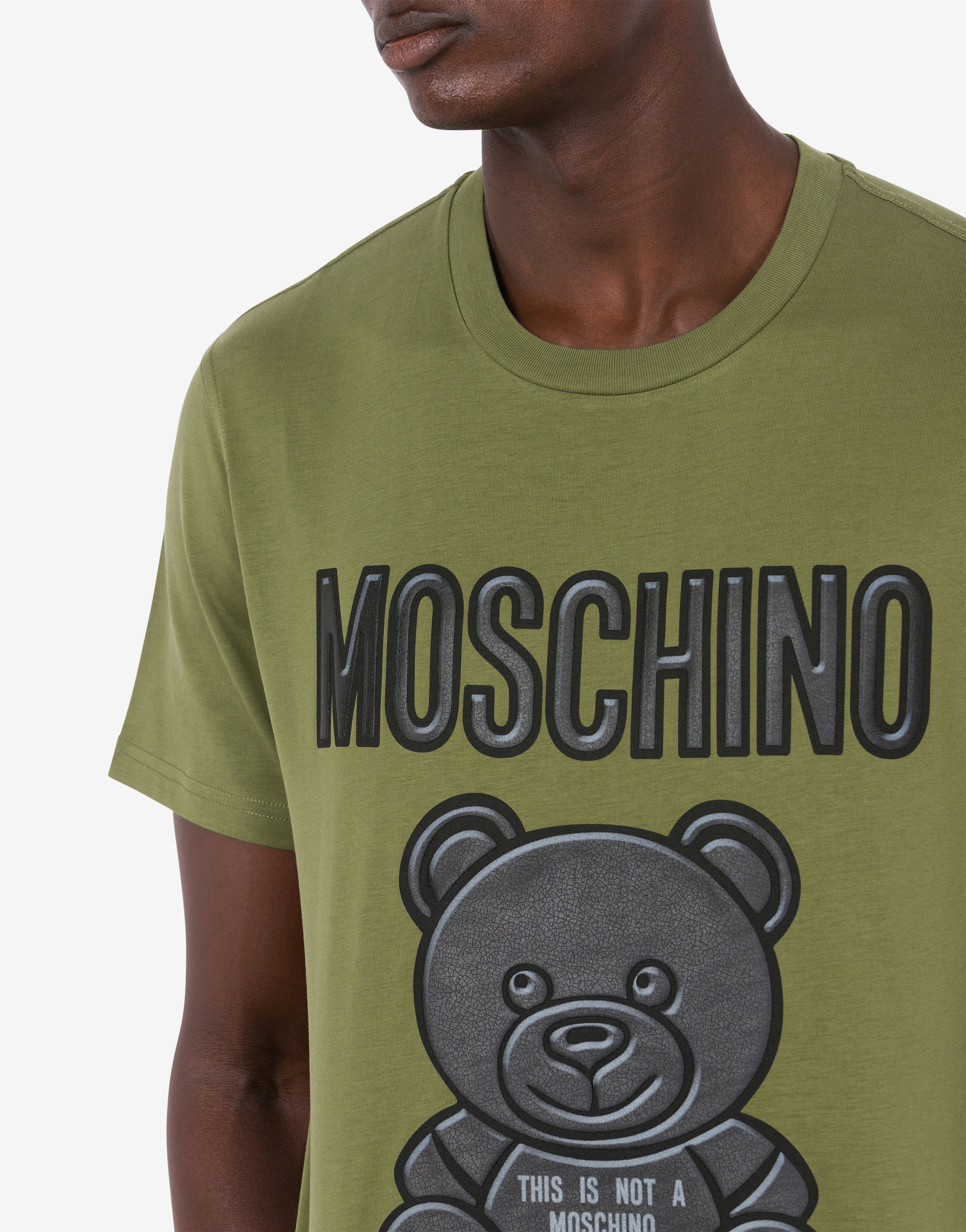 MOSCHINO TEDDY BEAR ORGANIC JERSEY T-SHIRT - 4