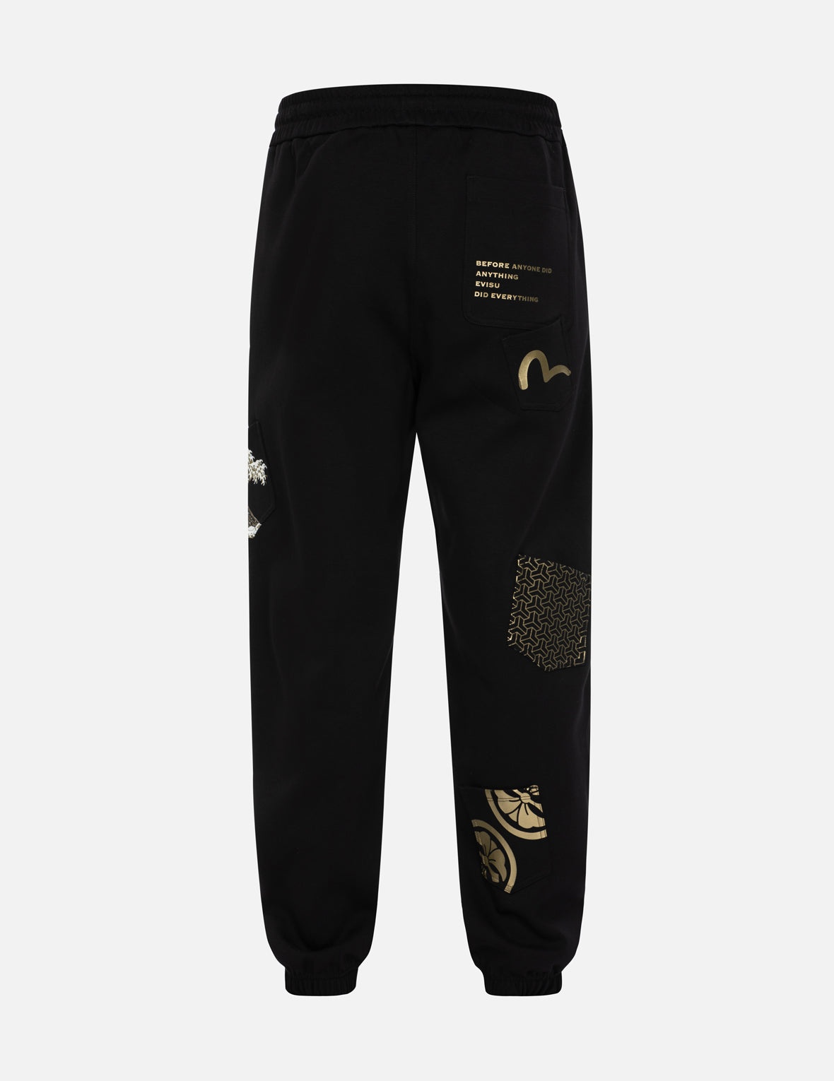 Multi Pocket and Logo Print Loose Fit Sweatpants - 2