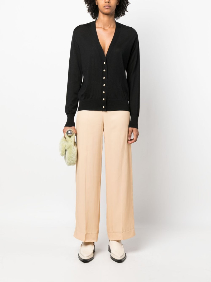 Jil Sander fine-knit V-neck cardigan outlook