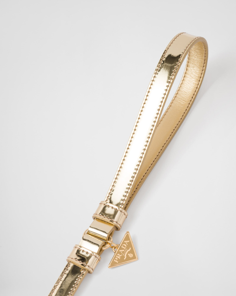 Prada Brushed leather pet leash outlook
