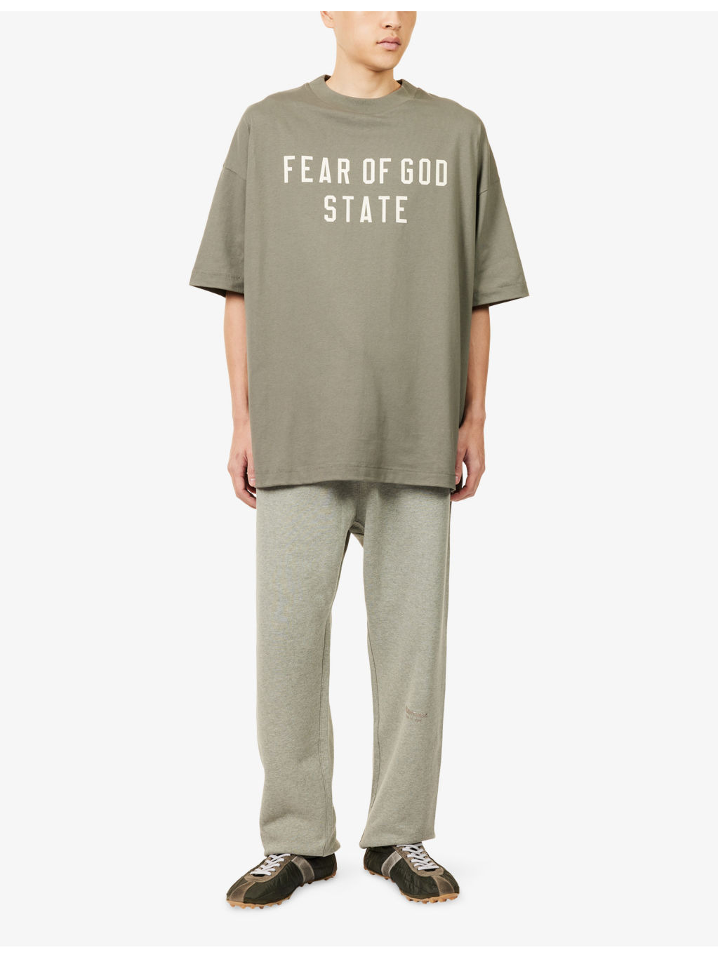 Brand-Print Crewneck Cotton-Jersey T-Shirt - 2