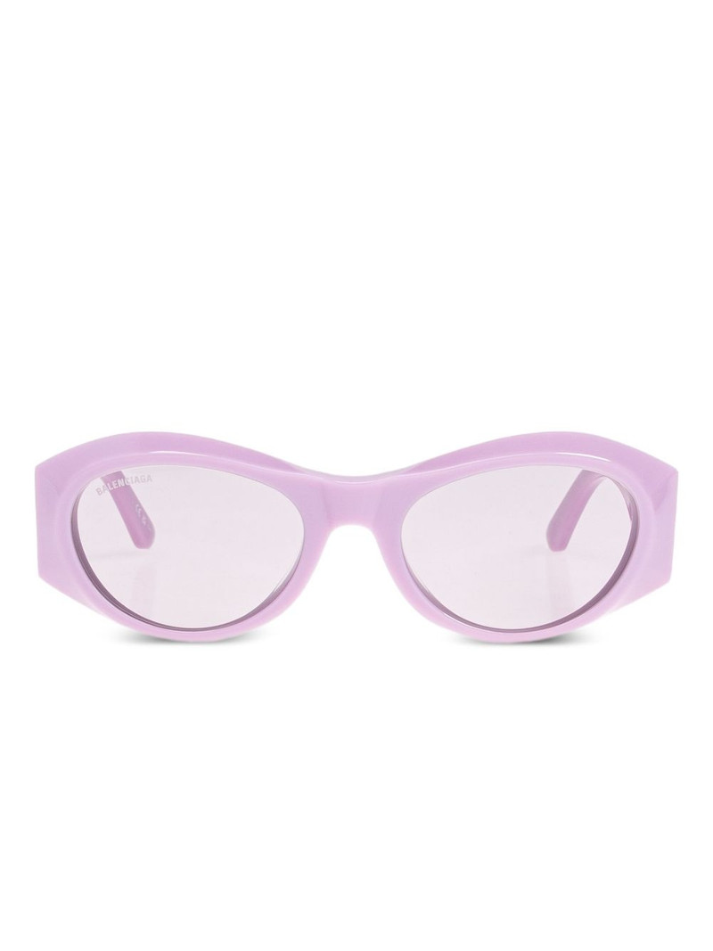 oval-frame sunglasses 1