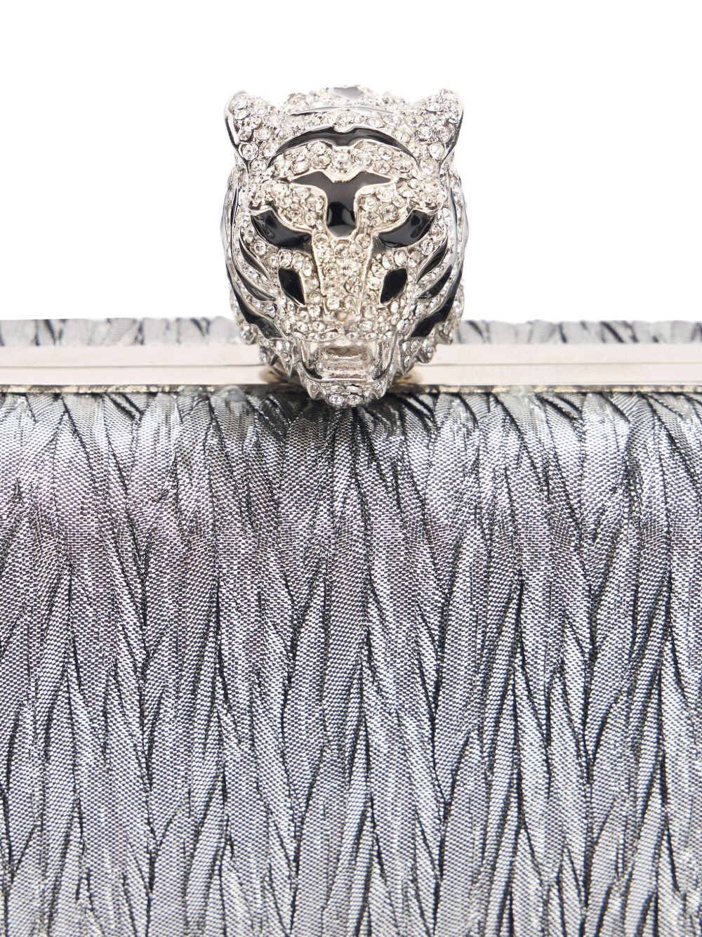 Jewelled Tigers clutch bag - 6