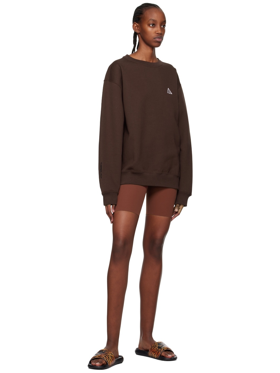 Brown Crewneck Sweatshirt - 4