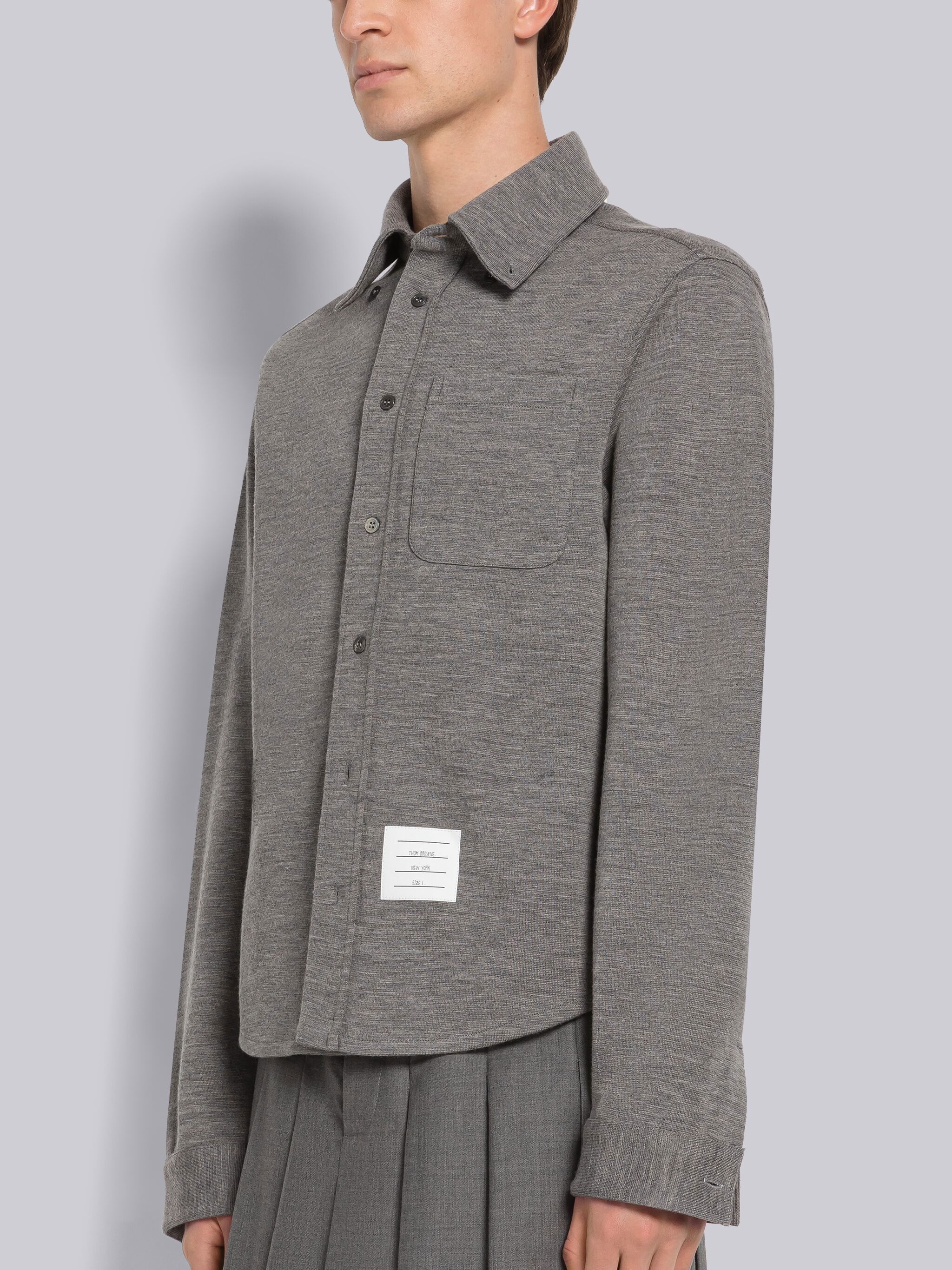 Wool Milano Button Down Shirt - 2