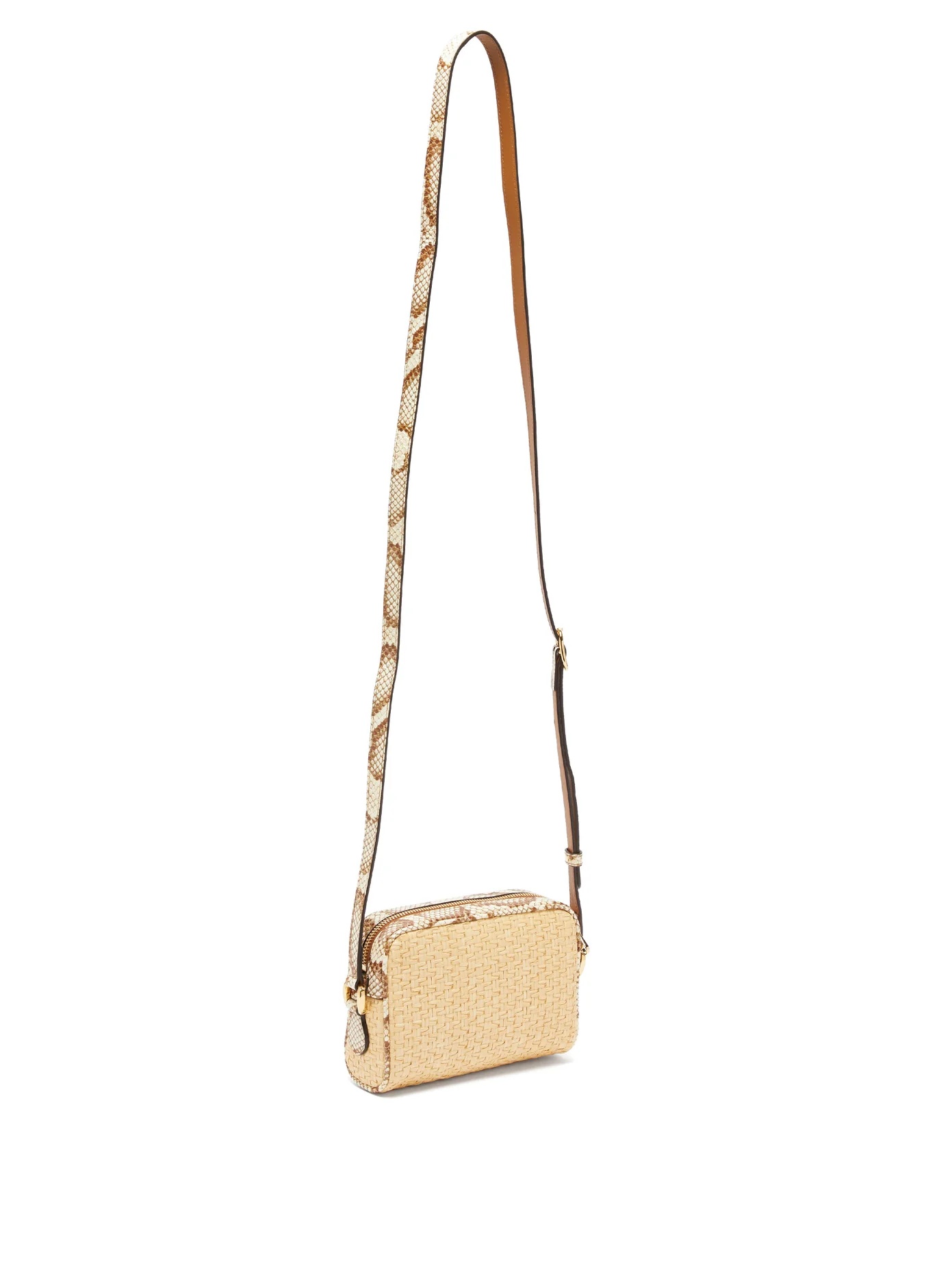 Ophidia mini watersnake-trim cross-body bag - 4